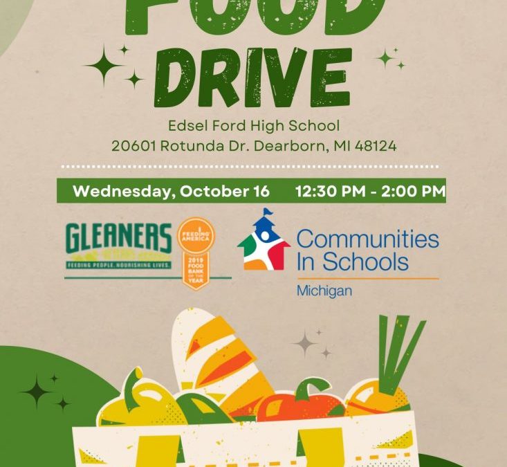 Food Drive October 16, 2024 at Edsel Ford High School